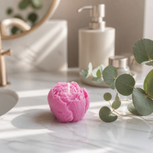 Vela de Flor forma de Rosa