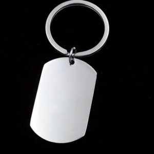 LLAVERO DE ACERO INOXIDABLE RECTANGULAR