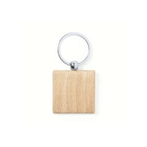 Llavero de madera cuadrado